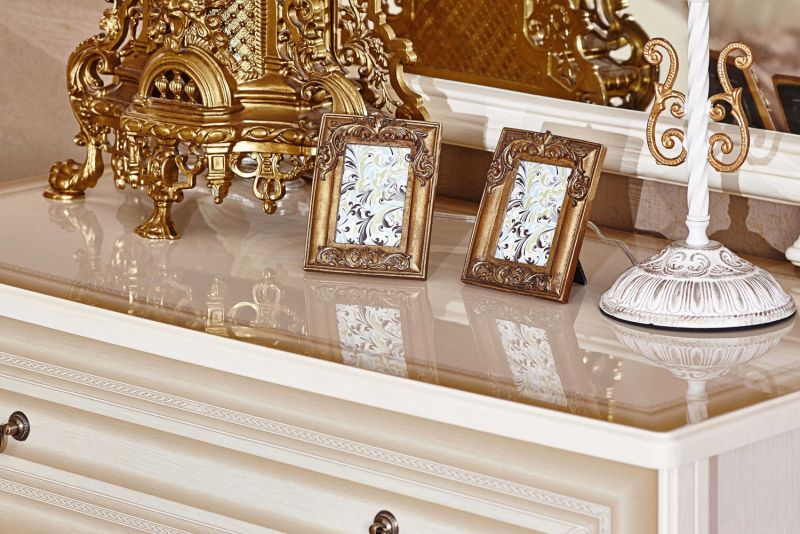 Barock Schlafzimmer Granda in Beige 6-Teilig